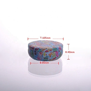 Bulk decorative metal tins for candles with lids