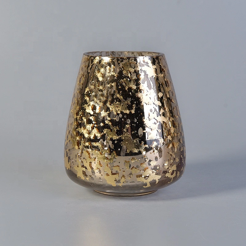 600ml Mercury Gold Glass Candle Holders Home Decor Wholesales