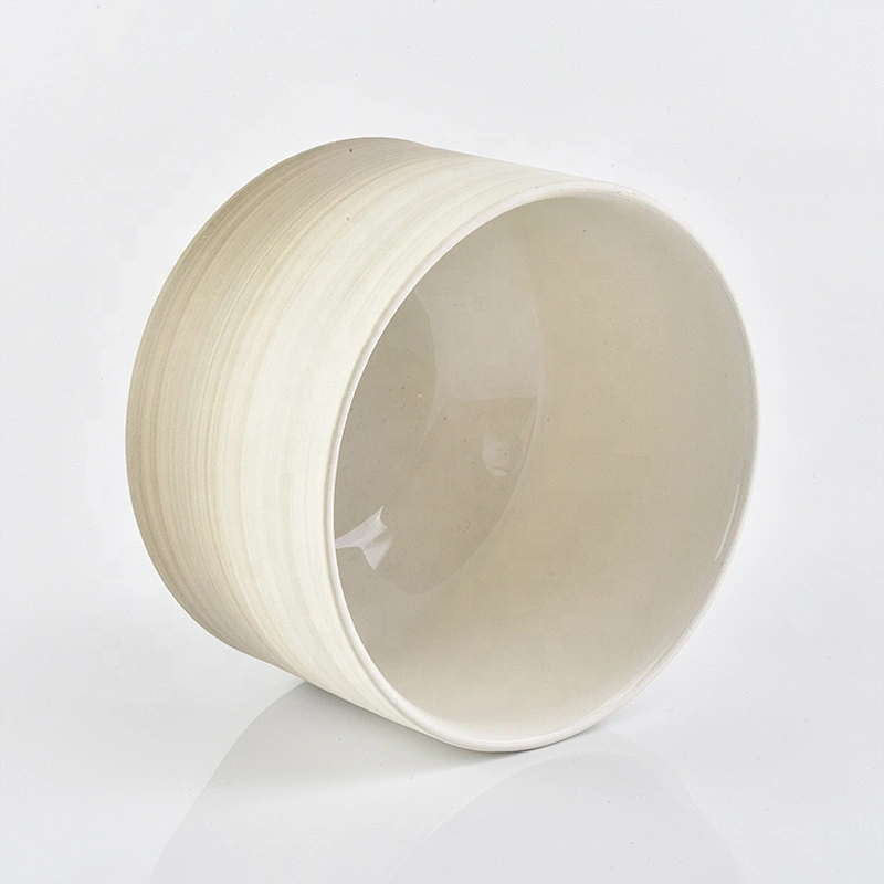 Scentted ceramic candle containers with various sizes