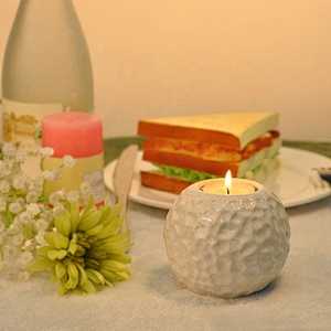 Ball Ceramic Tealight Candle Holder Home Decoration Pieces