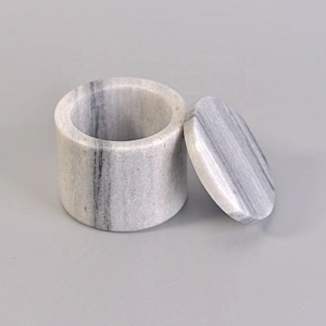 Round ceramic candle holder decorative with lid wholesales