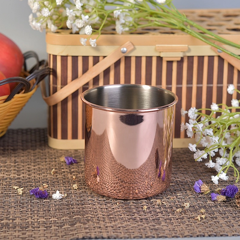 Cylinder Orange Metal Candle Jars Metal candle making vessel for Wedding Decoration use in bulk
