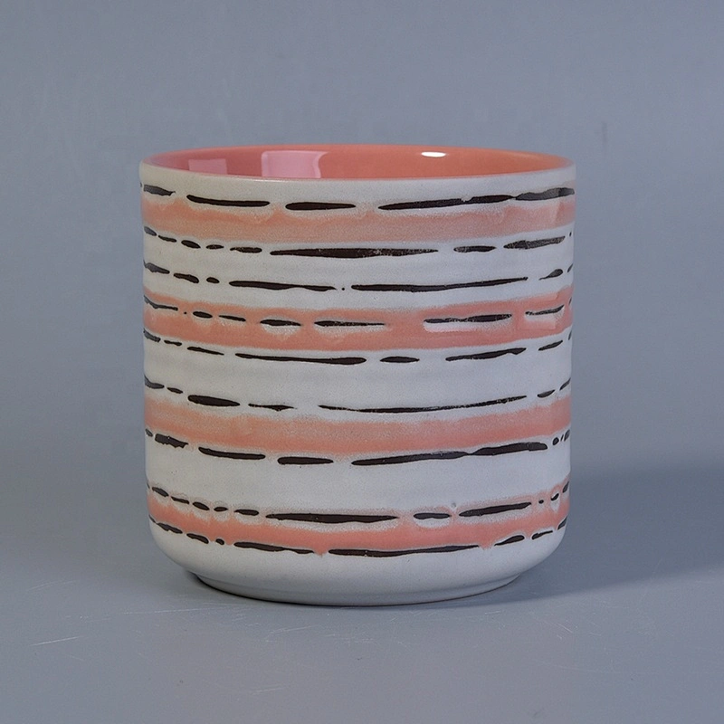 Elegant hand painted ceramic candle holders home decoration in bulk