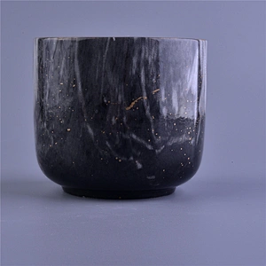 10oz 14oz 20oz Wholesales black empty ceramic candle holder home decor