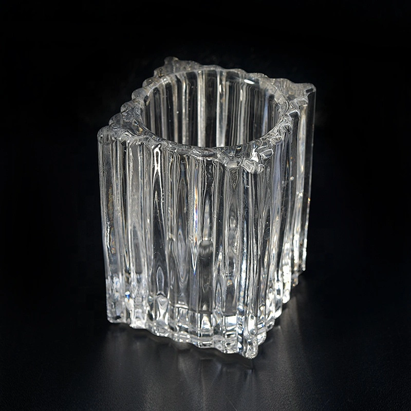Square Glass Candle jar tealight candle Holder home Decor supply