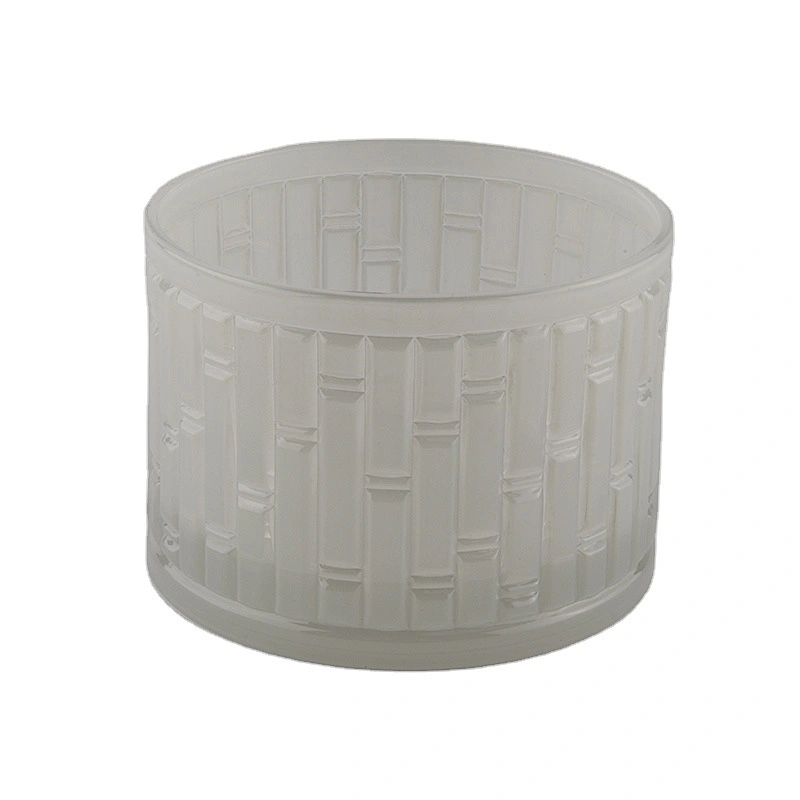 Sunny Wholesales matte custom crystal glass candle vessel 10oz 20oz
