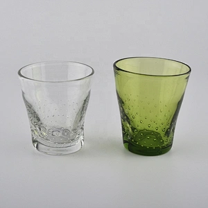 Factory price bubble tealight glass candle jars holders 6oz 8oz 10oz
