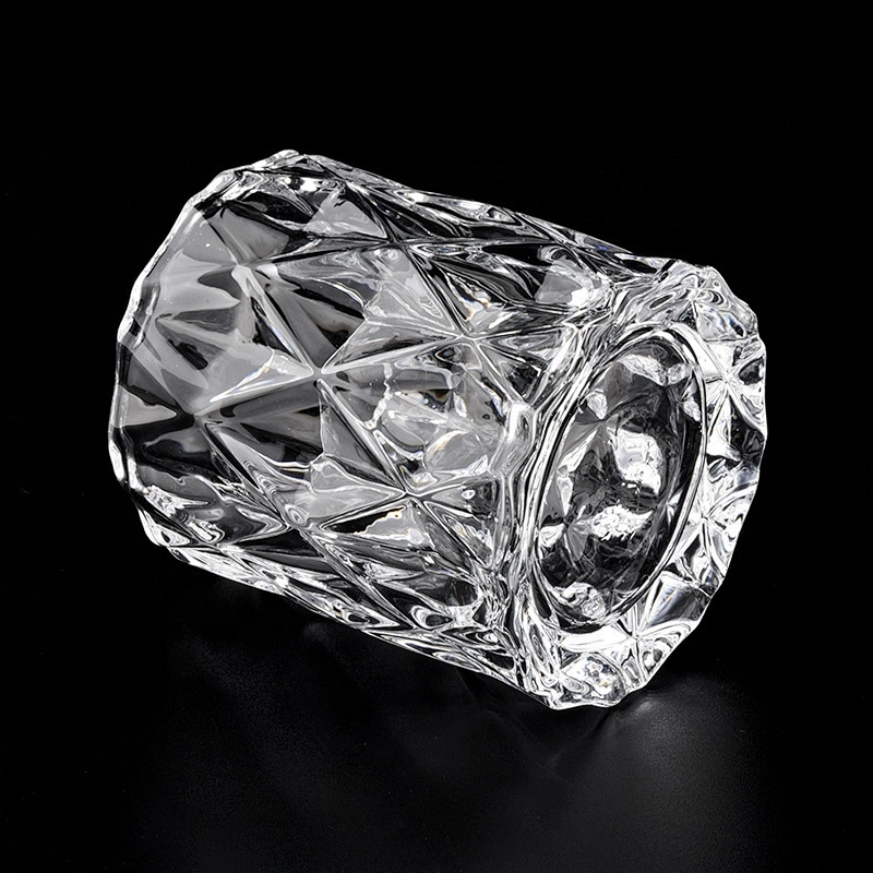 Wholesales tealight geometric crystal Luxury glass candle holder