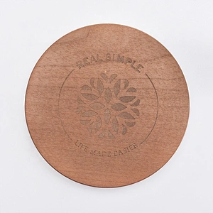 Brown wood lid for candle holder wholesales