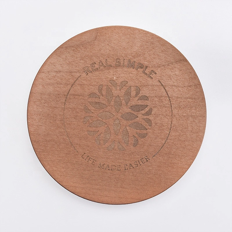 Brown wood lid for candle holder wholesales