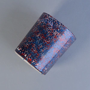 Sunny new design luxury spray cylinder tealight Glass candle holder