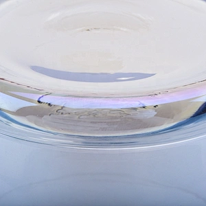 Sunny custom iridescent glass candle holders for home decoration