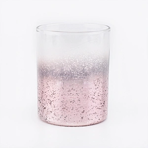 Glass candle  holders mercury multi colors home decoration wholesales