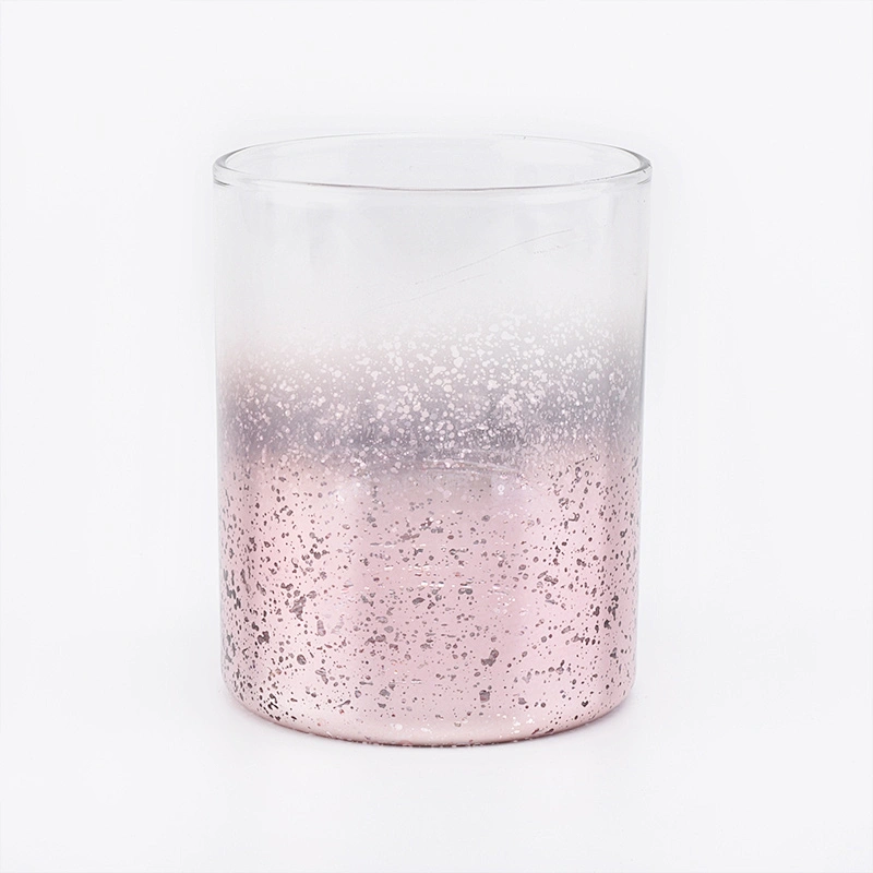 Glass candle  holders mercury multi colors home decoration wholesales