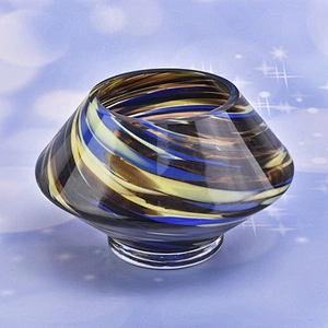 Personalized Glass Candle container clear candle Holder home Decor in bulk
