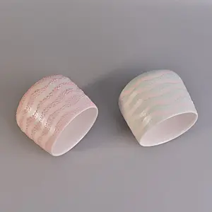 bright white ceramic candle jar decorative candle vessel