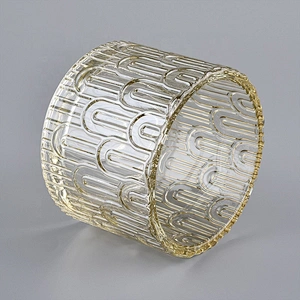 Sunny tea light custom crystal glass candle holder with lid