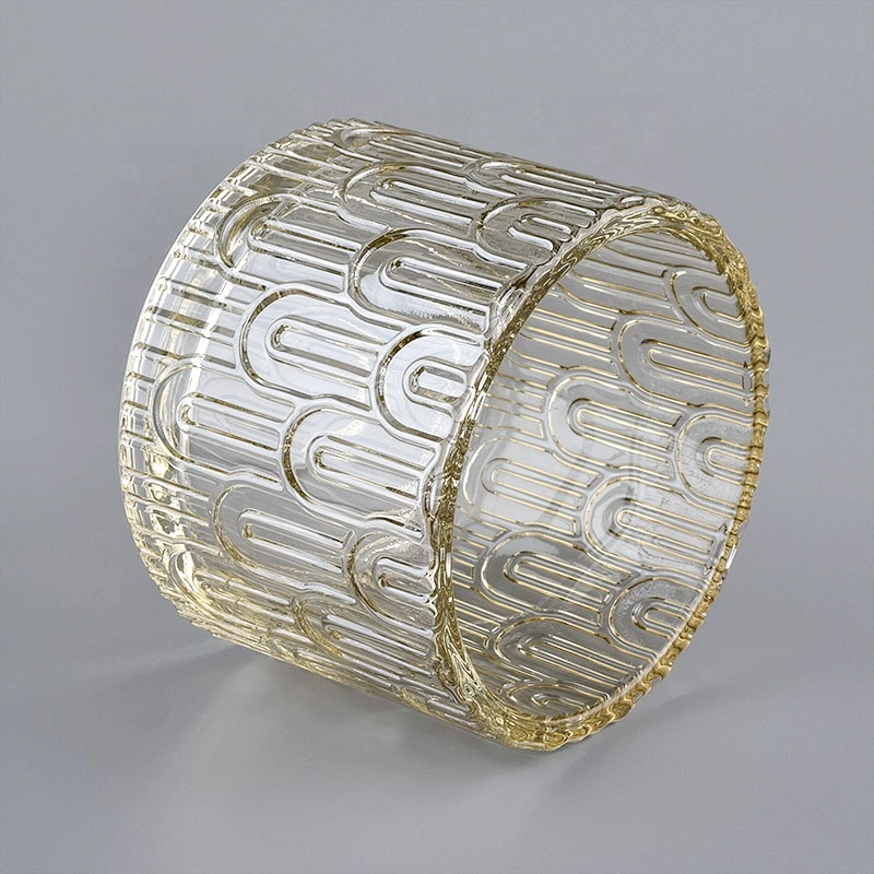 Sunny tea light custom crystal glass candle holder with lid