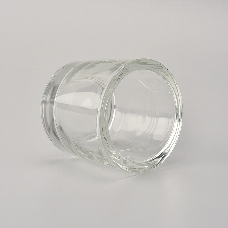 votive candle holder thick wall clear small candle jar 3oz