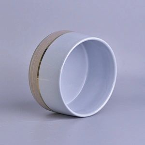 Luxury empty frosted ceramic candle jar 10oz 12oz
