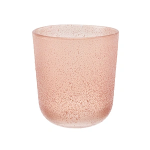 Sunny frosted colorful glass candle jar holder 10oz 20oz