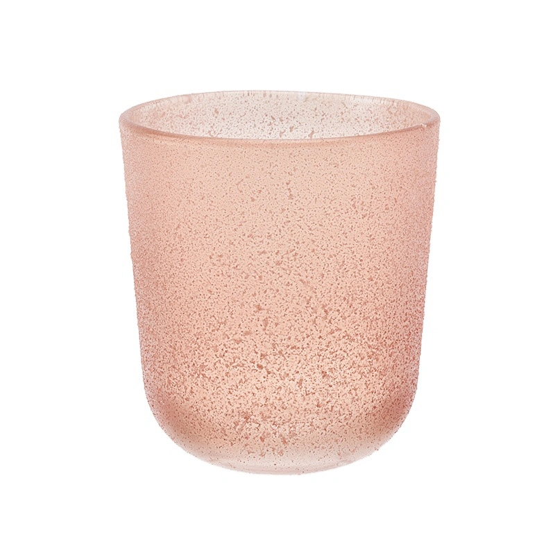Sunny frosted colorful glass candle jar holder 10oz 20oz
