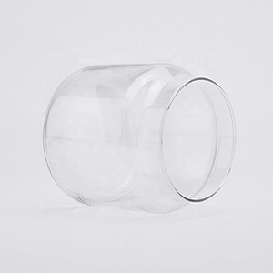 Clear Glass Candle Vessel Glass Jar for Soy Wax Home Decor Wholesales