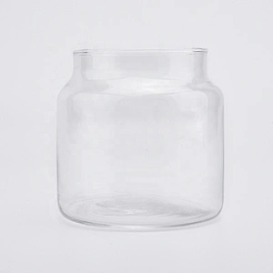 Sunny large clear tealight glass candle jar container home decoration