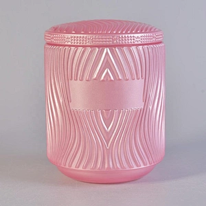 Transparent green customized candle vessel glass candle tin with lid home decoration