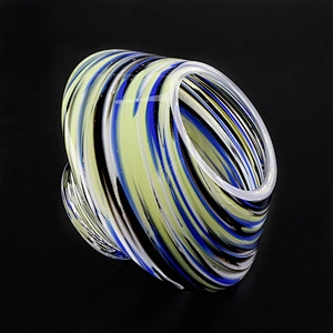 multicolored glossy glass container for candles wholesales