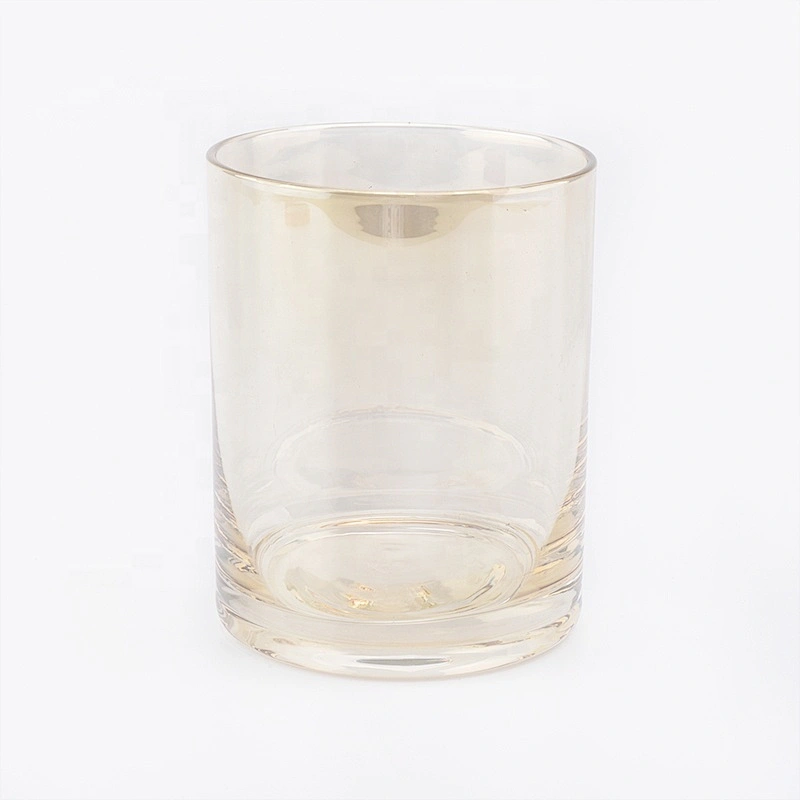 Clear customized candle vessel glass candle holder home deco