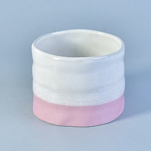 Christmas glazed custom ceramic votive candle jar candle holders party decoration use in bulk