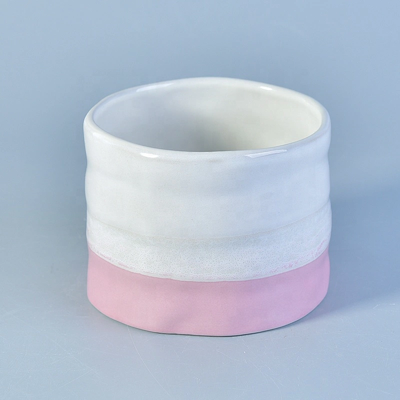 Christmas glazed custom ceramic votive candle jar candle holders party decoration use in bulk