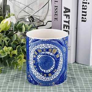 cylinder 8oz 10oz 12oz ceramic candle holder