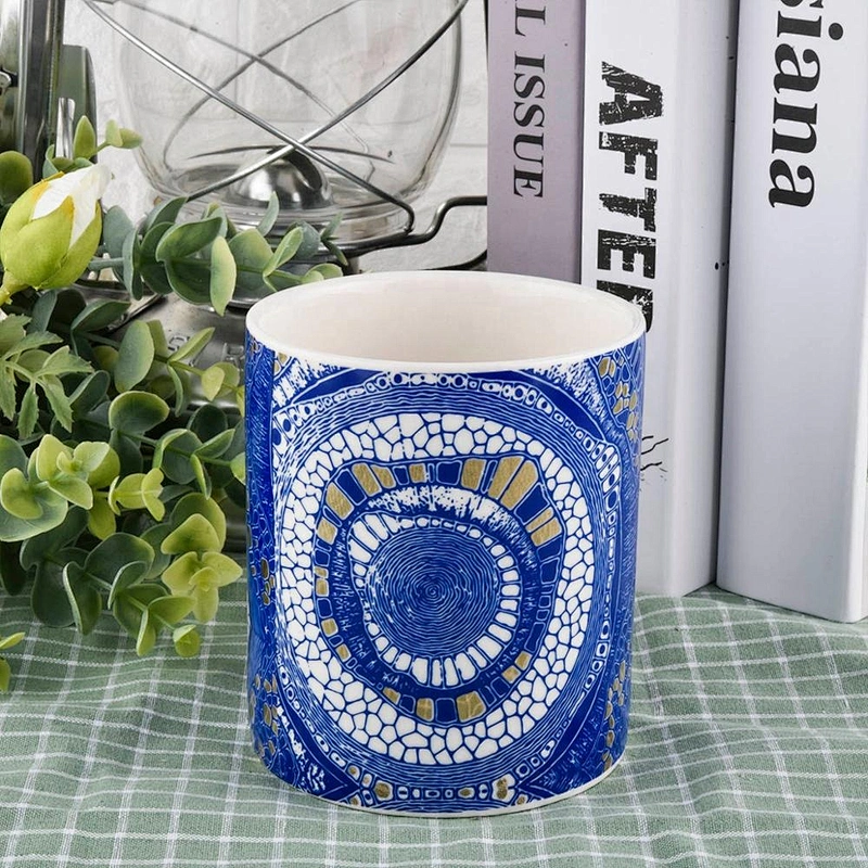 cylinder 8oz 10oz 12oz ceramic candle holder