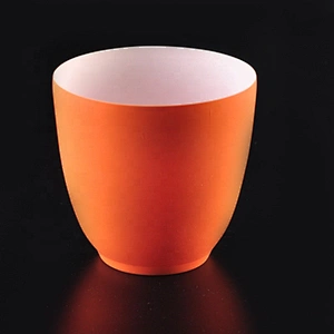 Wholesales Unique orange candle vessel home decor