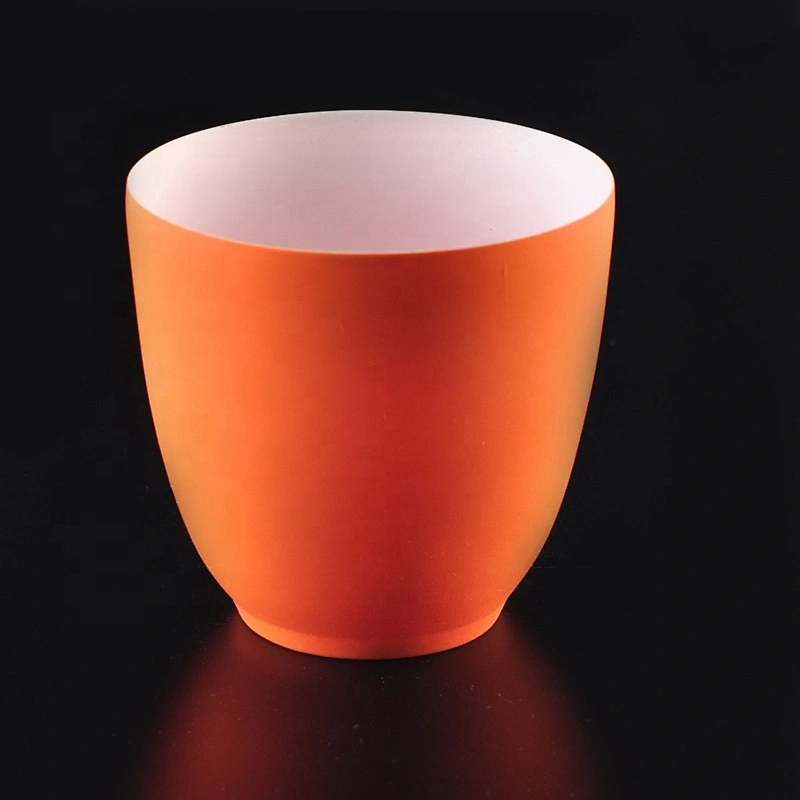 Wholesales Unique orange candle vessel home decor