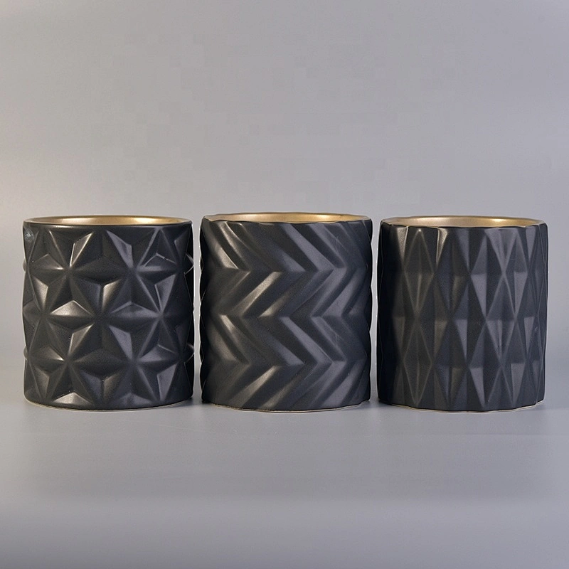 Plating ceramic votive candle vessel customized candle holders home decoration use wholesales