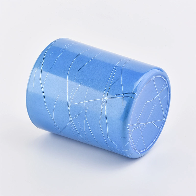Matte engraving Glass Candle Jars votive candle Holder  home decoration Wholesale