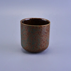 400ml Cylinder ceramic candle jar tealight candle cup wholesales