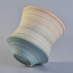 Sunny new design Gradient ceramic candle jars for home decor