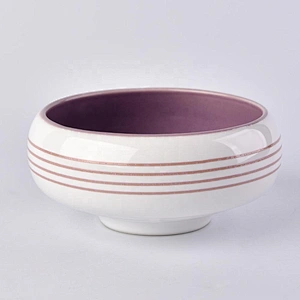 Sunny luxury decorative ceramic empty white candle jars