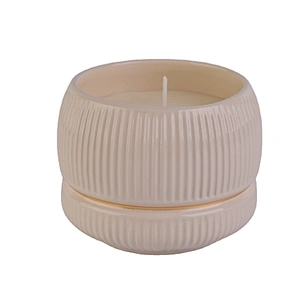 Sunny glassware pink tealight ceramic candle jars 10oz 20oz