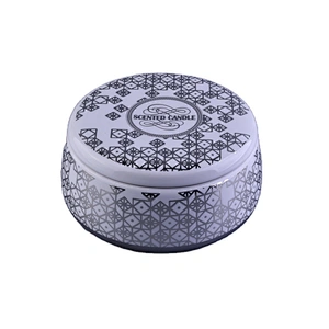 Wholesales Sunny design silver custom luxury ceramic candle vessel with lid