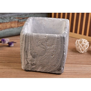 Square mini concrete candle holder for home decor
