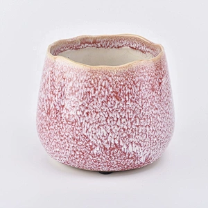 420ml pink enpty ceramic candle jar tea light candle holder wedding center piece