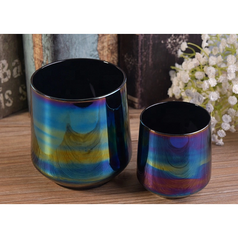 Electroplating Glass Candle container custom candle tumbler home Decor suppliers