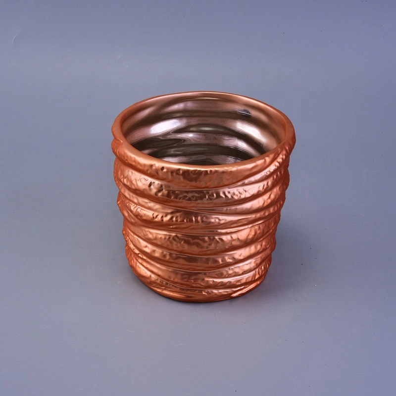 880ml Thick Solid Colored Ceramic Candle Holder for Home Decoration