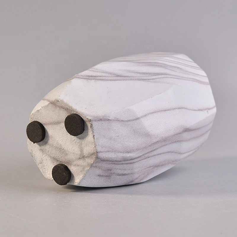 Empty concrete candle container matte pillar candle jars in bulk