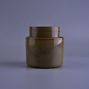 10oz 20oz Supplier brown ceramic candle holders
